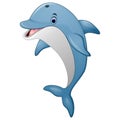 Standing Dolphin cartoon Royalty Free Stock Photo