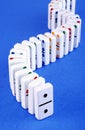 Standing Dominoes Royalty Free Stock Photo