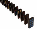 Standing dominoes Royalty Free Stock Photo