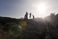 Standing on the edge of a vulcan