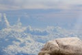 Standing empty on top of a mountain