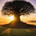 standing in front of a tree with deep representing the strength and stability of a solid foundation in life