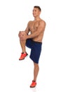 Standing Gluteus Maximus Leg Stretches.