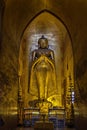 Standing Golden Buddha Statue Royalty Free Stock Photo