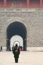 Standing Guard at Tiananmen Square Royalty Free Stock Photo