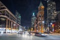 A Night Shot of the Flatiron Building Royalty Free Stock Photo