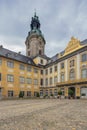 Standing in the middle of the courtyard the Heidecksburg palace