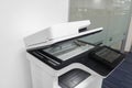 Multifunctional printer in office for employee to print, scan and copy business documents