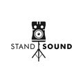 standing portable speaker logo design