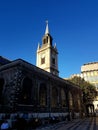 Standing proud St Lawrence Jewry Church London rebuilt Sir Chistopher Wren Church bombed in WW2 Royalty Free Stock Photo