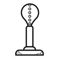 Standing punching ball icon