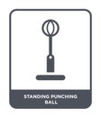 standing punching ball icon in trendy design style. standing punching ball icon isolated on white background. standing punching Royalty Free Stock Photo
