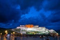 The Potala Palace, the holy place of Tibetan Buddhism at night