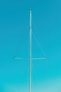 Standing rigging of a boat mast Royalty Free Stock Photo