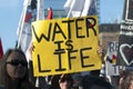 Standing Rock protest in Toronto. Royalty Free Stock Photo