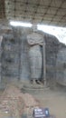 Standing Rock Statuehiti pilimaya of Gal Vihara in Polonnaruwa sri lanka