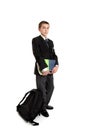 Standing school student Royalty Free Stock Photo