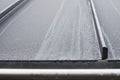 Standing seam metal roofing Royalty Free Stock Photo