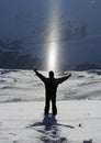 Standing in Snow, Enjoying Sunlight