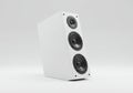 Standing Speaker with Three Drivers on White Background Royalty Free Stock Photo
