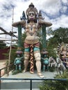 Standing statue of Lord Hanuman who is a raman devotee