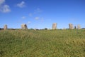 Standing Stones - Merry Maidens, Cornwall, UK Royalty Free Stock Photo