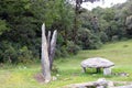 Standing stones and stone seat Royalty Free Stock Photo