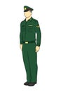 Standing Thailand army sergeant Royalty Free Stock Photo