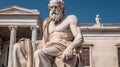 Socrates statue in Athens in front of the National Academy