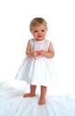 Standing Toddler Girl Royalty Free Stock Photo