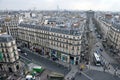 Standing on the top of Printemps Department Store Royalty Free Stock Photo