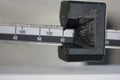 Standing weight scale close-up Royalty Free Stock Photo
