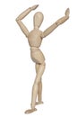 Standing wooden dummy Royalty Free Stock Photo