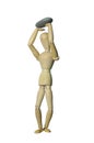 Standing wooden dummy Royalty Free Stock Photo