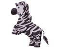 standing zebra horse like african animal with stripe cute adorable cartoon doll style illustration Royalty Free Stock Photo