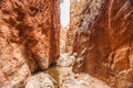 Standley Chasm track to Standley Chasm Gorge and Larapinta Trail Royalty Free Stock Photo