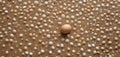 Singular Brown Egg Amidst White Ones on Textured Surface Royalty Free Stock Photo