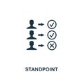 Standpoint icon. Premium style design from business management icon collection. Pixel perfect Standpoint icon for web
