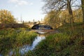 Stanford Hall Old Coach Bridge and Wier Royalty Free Stock Photo