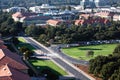 Stanford Oval from Above Royalty Free Stock Photo