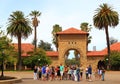 College Campus Tour Royalty Free Stock Photo