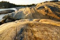 Stangnes bedrock the oldest rock in Norway Royalty Free Stock Photo