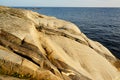 Stangnes bedrock the oldest rock in Norway Royalty Free Stock Photo