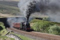 Stanier 8F at Ais Gill Royalty Free Stock Photo