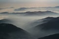 Stanisoara mountains and clouds Royalty Free Stock Photo