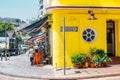 Stanley Bay restaurant and cafe street in Hong Kong