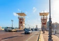 Stanley Bridge of Alexandria, view on the architectural landmark, Egypt Royalty Free Stock Photo