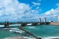 Stanley bridge over Stanley Bay Royalty Free Stock Photo