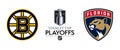 2023 Stanley Cup playoffs. Eastern Conference. NHL. Boston Bruins vs Florida Panthers. Kyiv, Ukraine - May 1, 2023