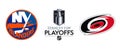 2023 Stanley Cup playoffs. Eastern Conference. NHL. New York Islanders vs Carolina Hurricanes. Kyiv, Ukraine - May 1, 2023